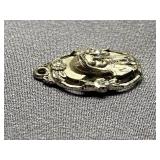 Vintage Sterling Silver 925 Religious Medallion by CREED