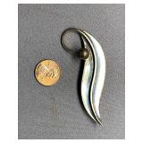 Vintage Sterling Silver 925 Taxco Brooch Elegant Design