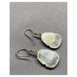 Sterling Silver 925 Pharaoh Design Dangle Earrings