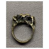 Sterling Silver 925 Unique Design Ring - Size 5.5