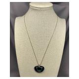 Sterling Silver 925 Necklace with Dichroic Glass Pendant