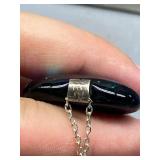 Sterling Silver 925 Necklace with Dichroic Glass Pendant