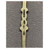Sterling Silver 835 Souvenir Spoon with Intricate Statue Design