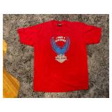 Harley-Davidson Red T-Shirt XL 100% Cotton Vintage Design
