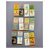 Vintage Pin-Up Advertising Matchbooks Collection - 12 Pieces