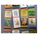 Vintage Pin-Up Advertising Matchbooks Collection - 12 Pieces