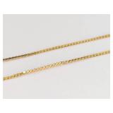 14k Gold Italian Necklace 1.15g