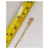 14k Gold Italian Necklace 1.15g