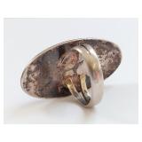 Sterling Silver Turquoise Ring Size 6 Unmarked