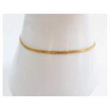 14K Gold Bracelet - 7 Inch, 0.98 Grams