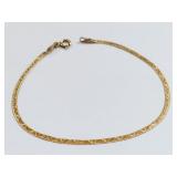 14K Gold Bracelet - 7 Inch, 0.98 Grams