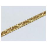 14K Gold Bracelet - 7 Inch, 0.98 Grams