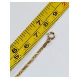 14K Gold Bracelet - 7 Inch, 0.98 Grams