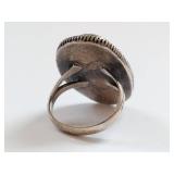 Sterling Silver Turquoise Ring, Size 9, Marked .925, 10.48g