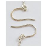 Sterling Silver Pearl Earrings with Appraisal Certificate