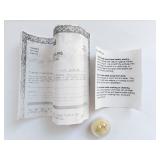 Sterling Silver Pearl Earrings with Appraisal Certificate