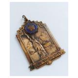 1947 American Legion Bronze Pendant New York City