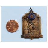 1947 American Legion Bronze Pendant New York City