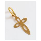 14k Gold Cross Pendant 0.16g