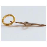 14k Gold Cross Pendant 0.16g