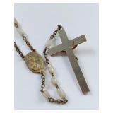 Vintage Religious Christian Cross Rosaries & Pendants Collection
