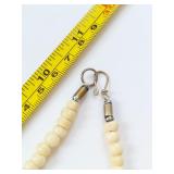 Unique Handmade Bone Necklace with Bead Detailing