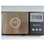 Sterling Silver Treasure Chest Pendant Charm, 4.55 grams