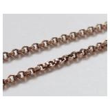 Sterling Silver Necklace with Interlocking Rings - 16", 5.55g