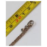 Sterling Silver Necklace with Interlocking Rings - 16", 5.55g
