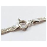 Italian 925 Sterling Silver Necklace 18" 4g