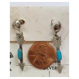 Sterling Silver Turquoise Drop Earrings