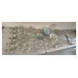 Vintage Iris & Herringbone Crystal Dinnerware Set - 185 Pieces