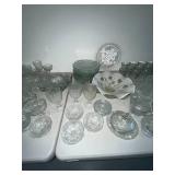 Vintage Iris & Herringbone Crystal Dinnerware Set - 185 Pieces