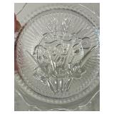 Vintage Iris & Herringbone Crystal Dinnerware Set - 185 Pieces