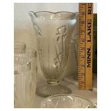 Vintage Iris & Herringbone Crystal Dinnerware Set - 185 Pieces