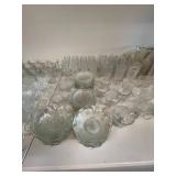 Vintage Iris & Herringbone Crystal Dinnerware Set - 185 Pieces