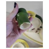 Vintage Farmhouse Dinnerware Set with Rooster and Barn Motif - 22 Pieces