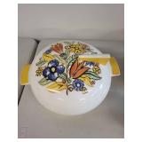 American Limoges Triumph Bermuda-T Dinnerware Set with Yellow Floral Pattern