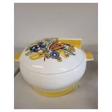 American Limoges Triumph Bermuda-T Dinnerware Set with Yellow Floral Pattern