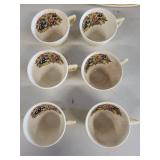 American Limoges Triumph Bermuda-T Dinnerware Set with Yellow Floral Pattern