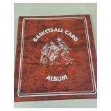 Basketball Card Album with Assorted NBA Cards and Hall of Famers