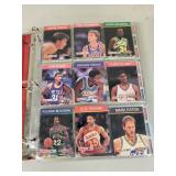 Basketball Card Album with Assorted NBA Cards and Hall of Famers