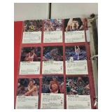 Basketball Card Album with Assorted NBA Cards and Hall of Famers
