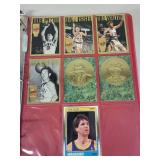 Basketball Card Album with Assorted NBA Cards and Hall of Famers