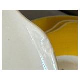 American Limoges Triumph Bermuda-T Dinnerware Set with Yellow Floral Pattern