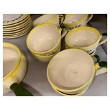 Vintage Farmhouse Dinnerware Set with Rooster and Barn Motif - 22 Pieces