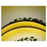 Vintage Farmhouse Dinnerware Set with Rooster and Barn Motif - 22 Pieces