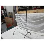 Vintage-Style Metal Display Rack with Arched Legs