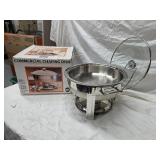 Commercial Stainless Steel Chafing Dish with Lid - NSF Certified