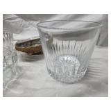 Set of 5 Decorative Glass Bowls & Abalone Shell Dish